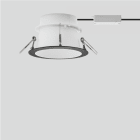 Bega - Plafonnier encastré, pour l'intérieur, Noir satiné · 3000 K