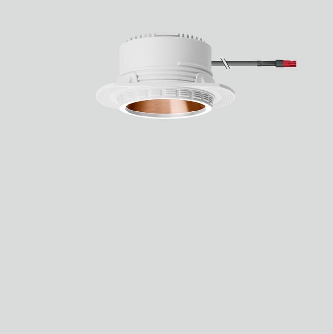 Bega - Plafonniers encastrés-spots, pour l'intérieur, Blanc satiné · 3000 K