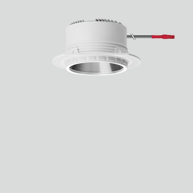 Bega - Plafonniers encastrés-spots, pour l'intérieur, Blanc satiné · 3000 K