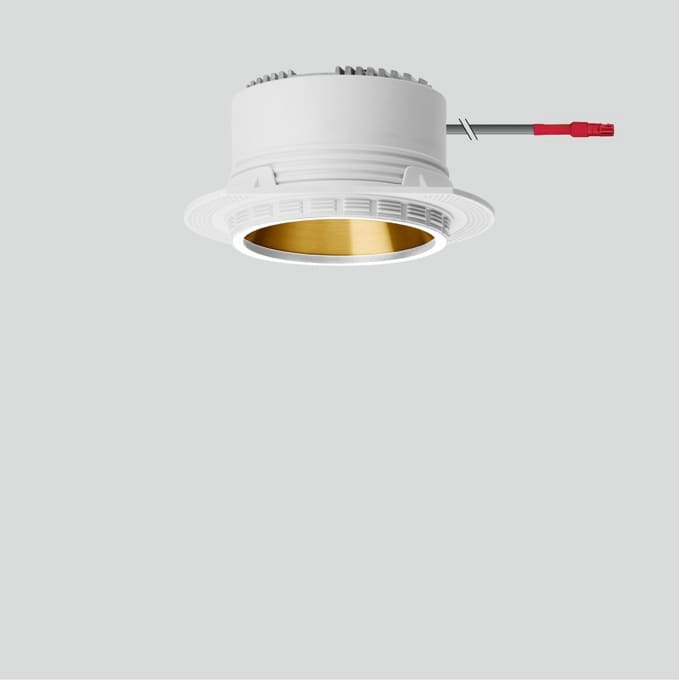 Bega - Plafonniers encastrés-spots, pour l'intérieur, Blanc satiné · 3000 K