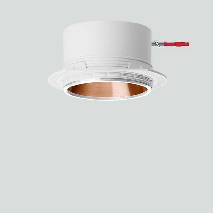 Bega - Plafonniers encastrés-spots, pour l'intérieur, Blanc satiné · 3000 K