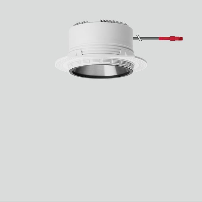 Bega - Plafonniers encastrés-spots, pour l'intérieur, Noir satiné · 3000 K