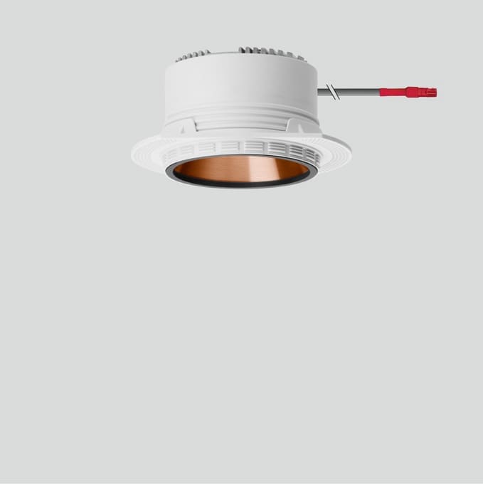 Bega - Plafonniers encastrés-spots, pour l'intérieur, Noir satiné · 3000 K