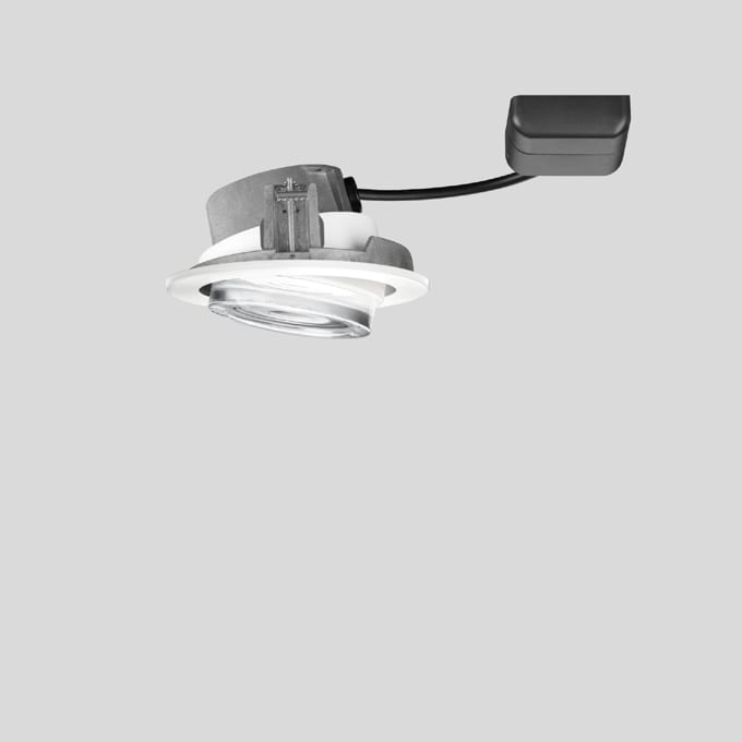 Bega - Plafonnier encastré, pour l'intérieur, Blanc · 3000 K