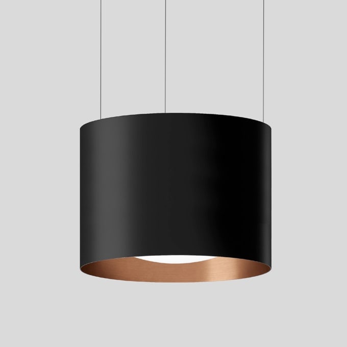 Bega - Suspension, pour l'intérieur, Noir satiné · 3000 K