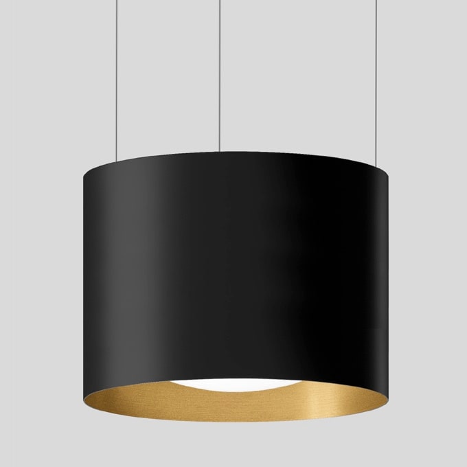 Bega - Suspension, pour l'intérieur, Noir satiné · 3000 K