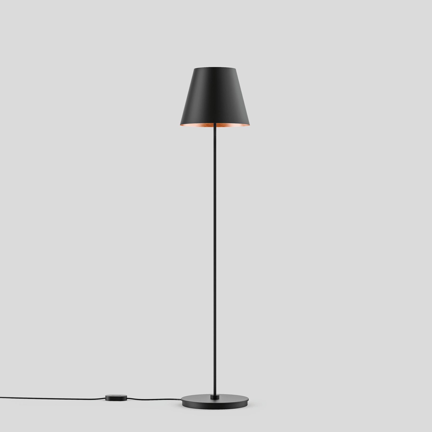 Bega - Lampadaire, pour l'intérieur, Noir satiné · 3000 K