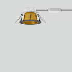 Bega - Plafonnier encastré, pour l'intérieur, Noir satiné · 3000 K