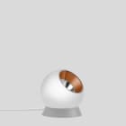 Bega - Lampe de table, pour l'intérieur, Blanc satiné/cuivre · 3000 K