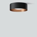 Bega - Plafonnier, pour l'intérieur, Noir satiné · 3000 K