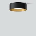 Bega - Plafonnier, pour l'intérieur, Noir satiné · 3000 K, en plus gratuit 1 x BEGA