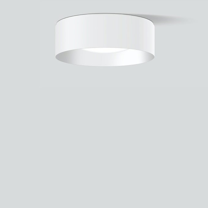 Bega - Plafonnier, pour l'intérieur, Blanc satiné · 3000 K