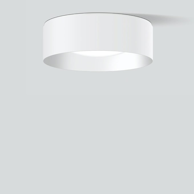 Bega - Plafonnier, pour l'intérieur, Blanc satiné · 3000 K