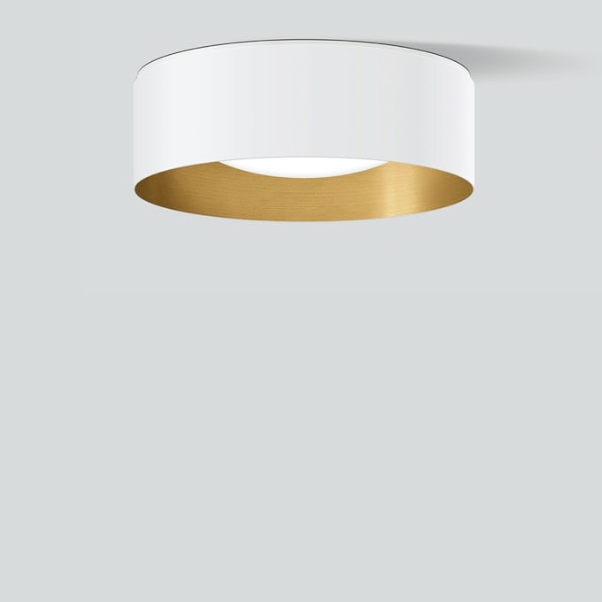 Bega - Plafonnier, pour l'intérieur, Blanc satiné · 3000 K
