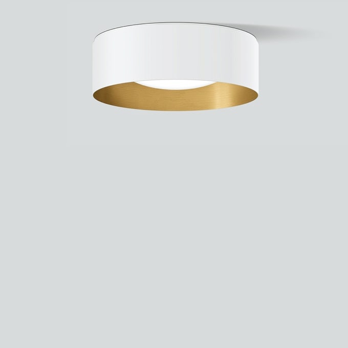 Bega - Plafonnier, pour l'intérieur, Blanc satiné · 3000 K, en plus gratuit 1 x BEGA