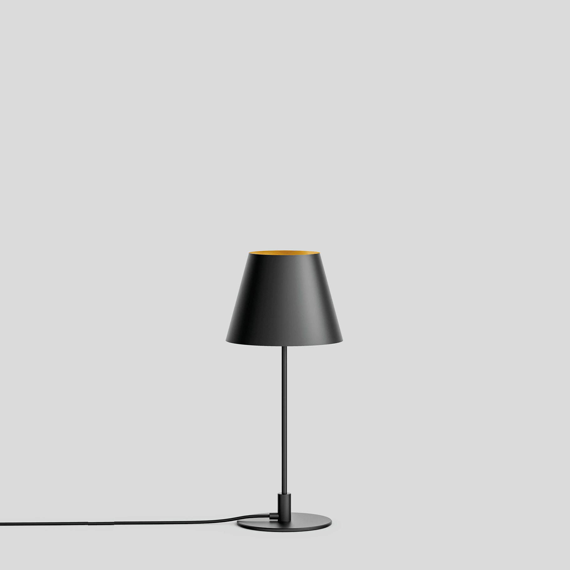 Bega - Lampe de table, pour l'intérieur, Noir satiné · 3000 K