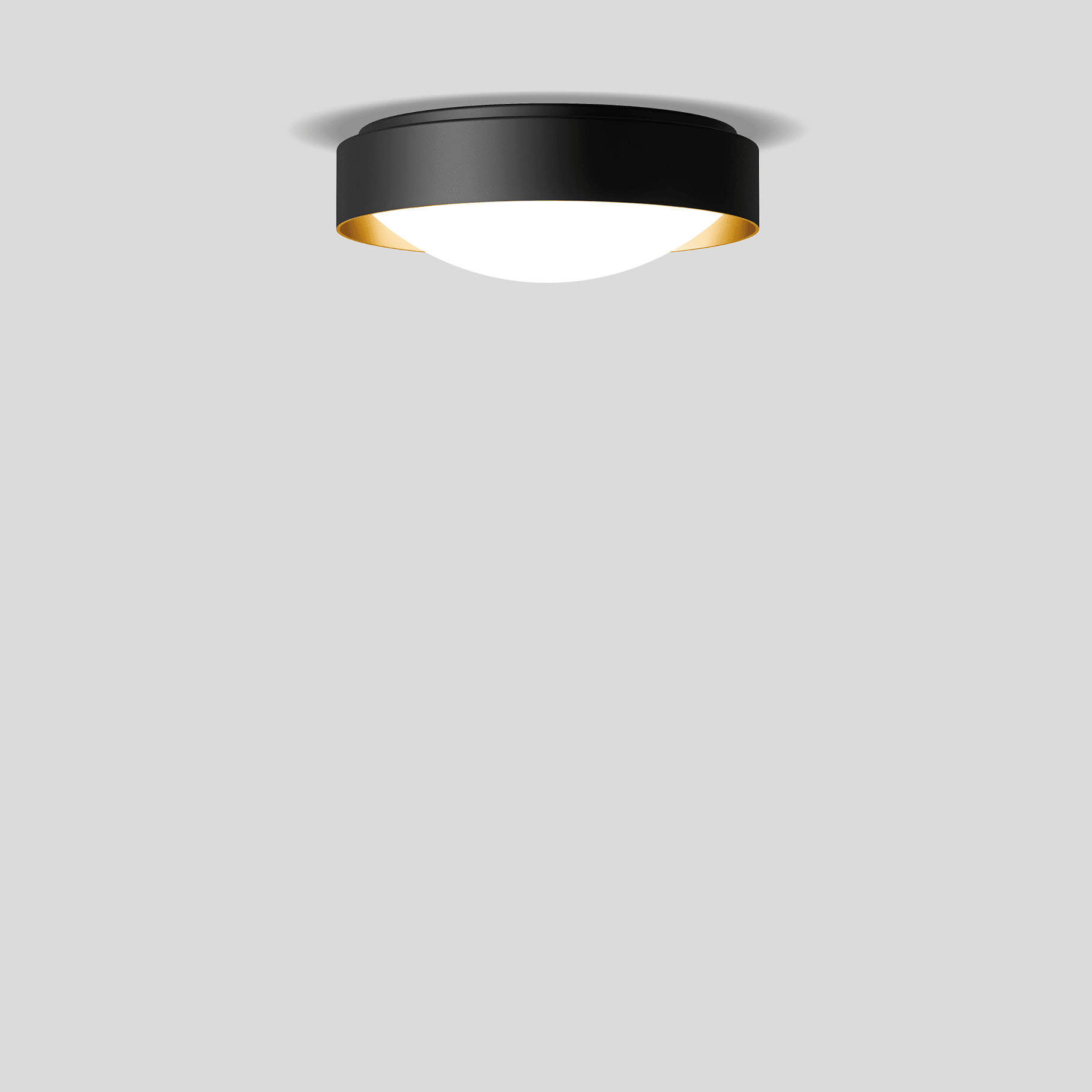 Bega - Plafonnier, pour l'intérieur, Noir satiné · 3000 K