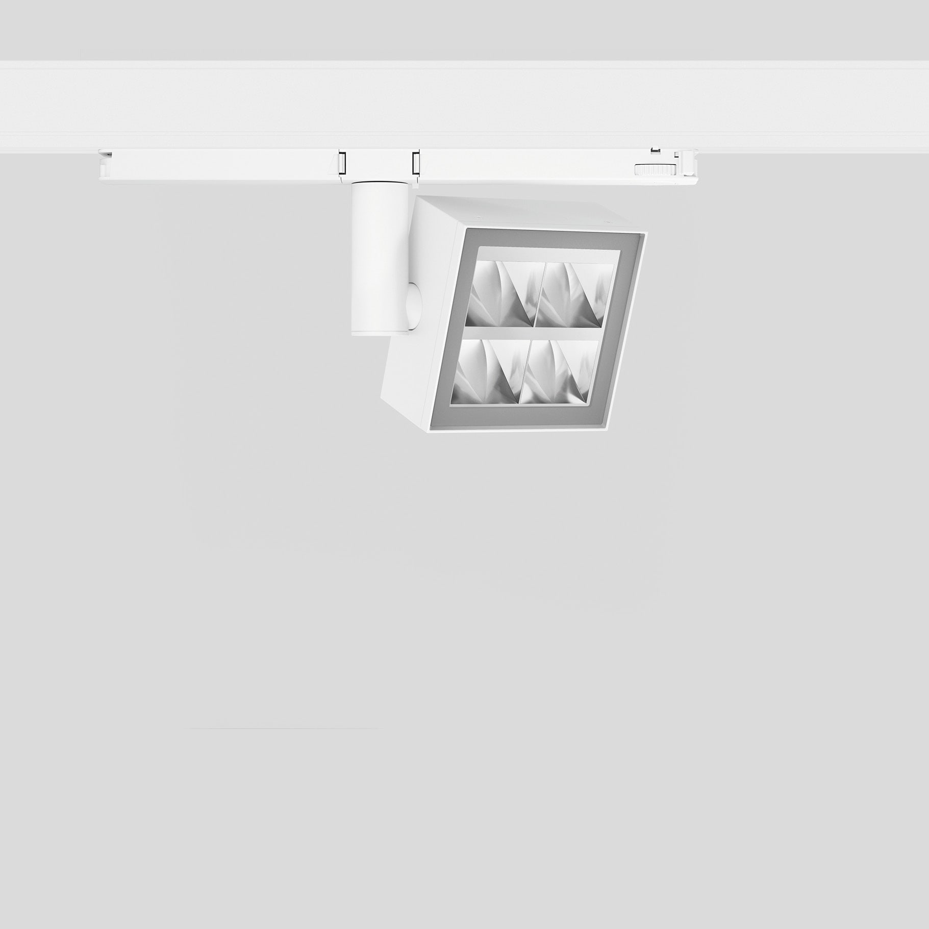 Bega - Projecteur sur rail conducteur, pour l?intérieur, Blanc satiné · 3000 K