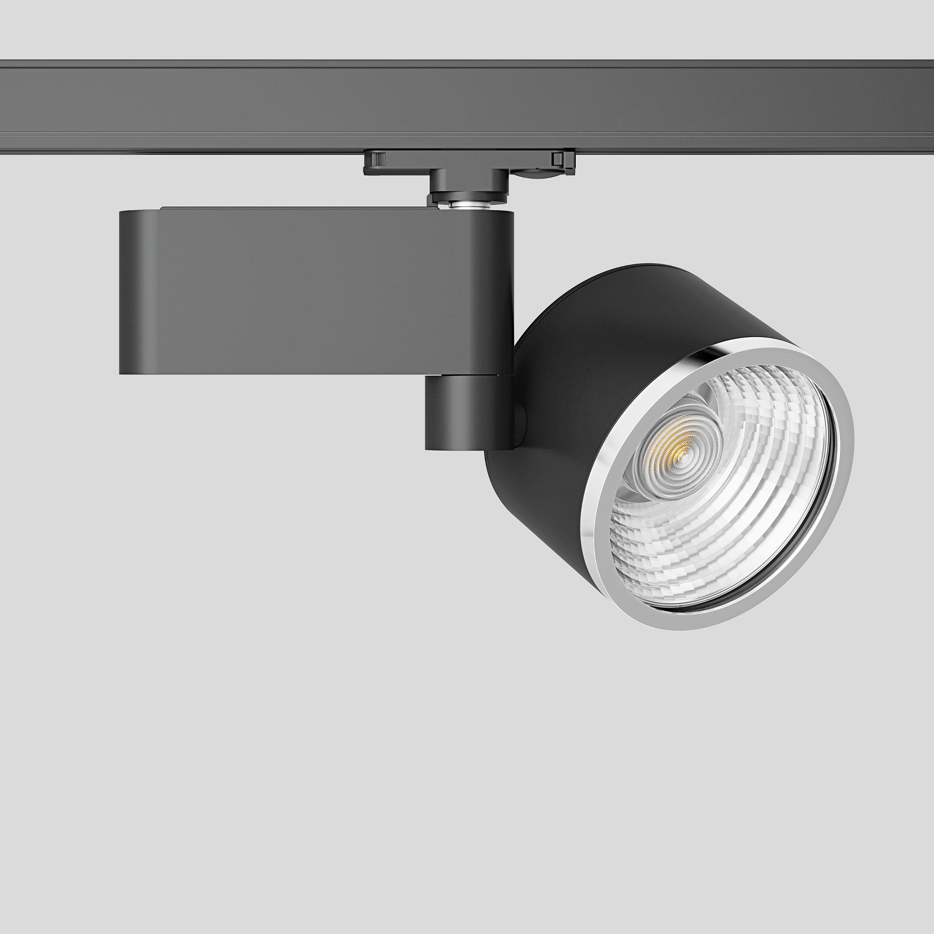 Bega - Projecteur sur rail conducteur, pour l?intérieur, Noir satiné · 4000 K