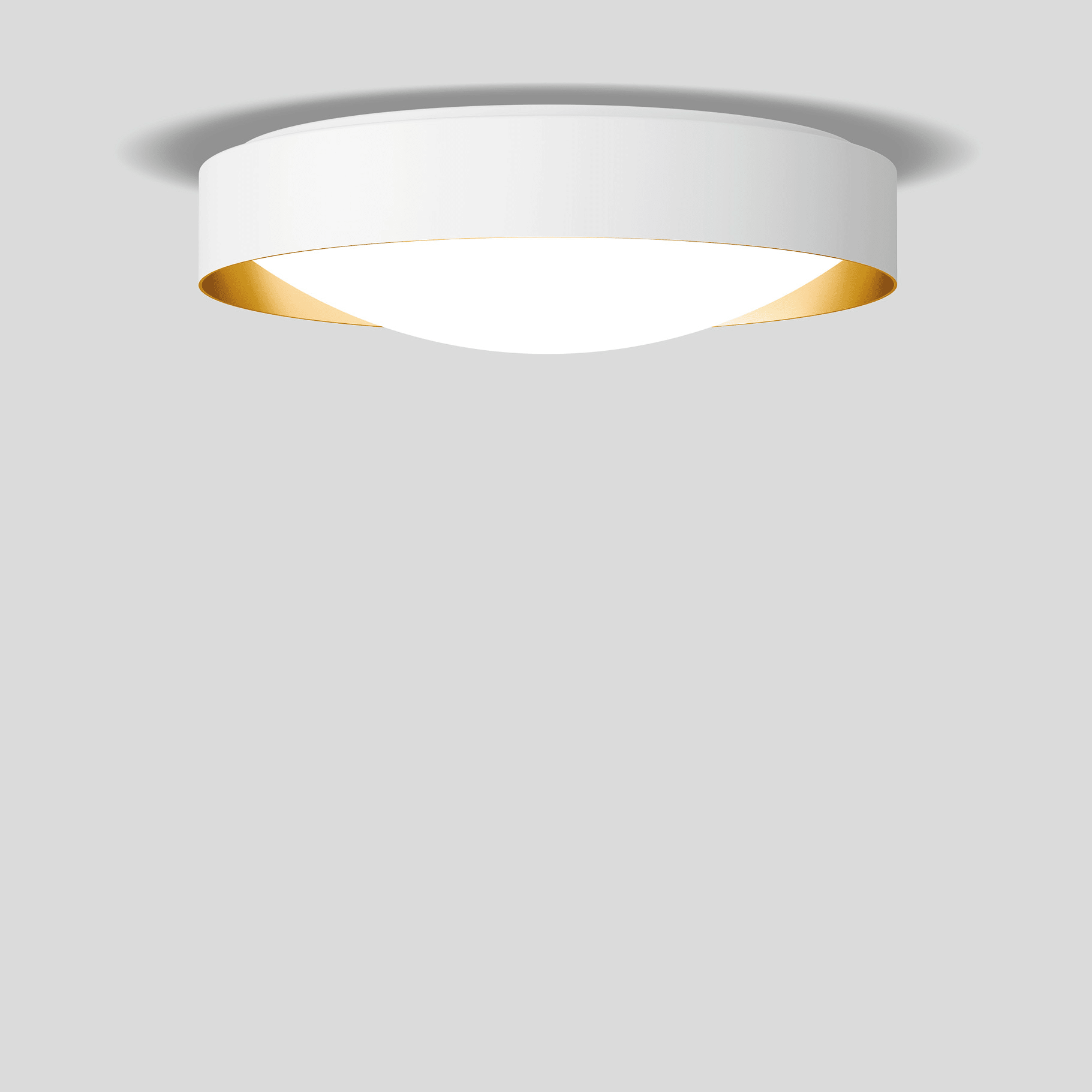 Bega - Plafonnier, pour l'intérieur, Blanc satiné · 3000 K