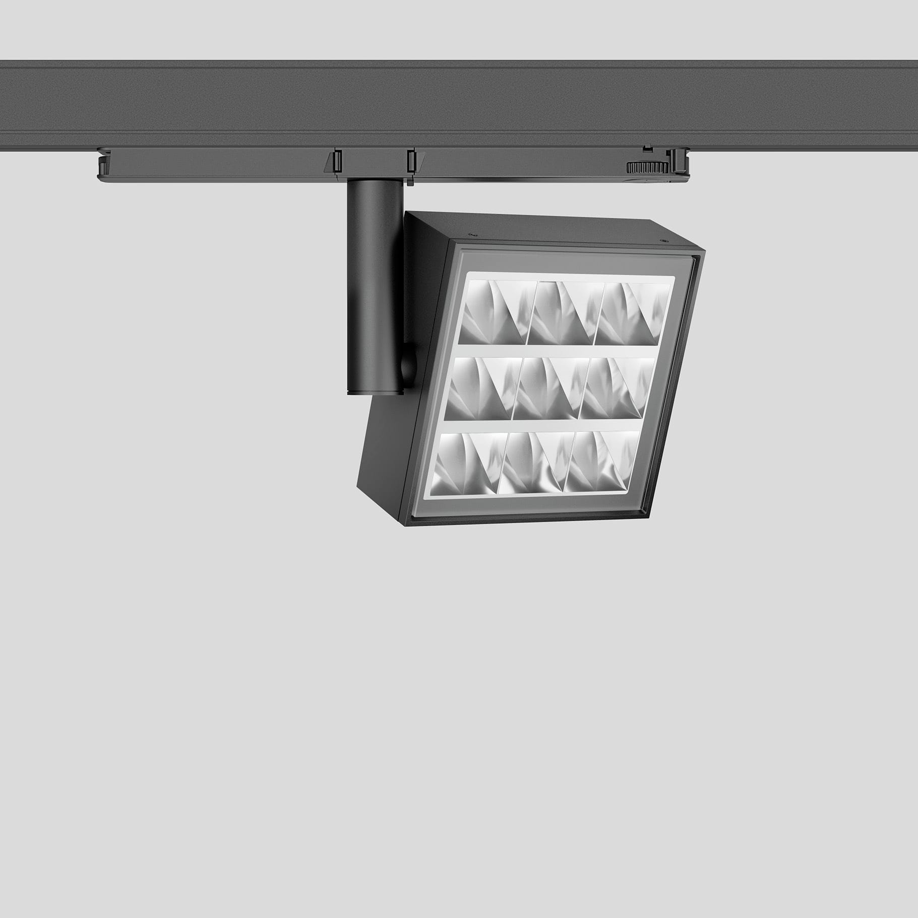 Bega - Projecteur sur rail conducteur, pour l?intérieur, Noir satiné · 4000 K