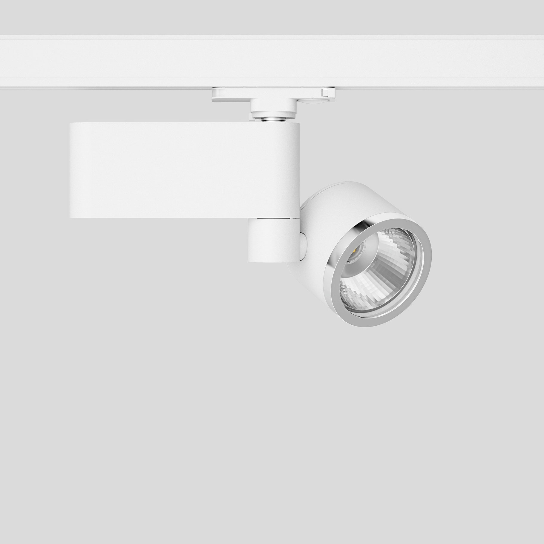 Bega - Projecteur sur rail conducteur, pour l'intérieur, Blanc satiné · RGBW