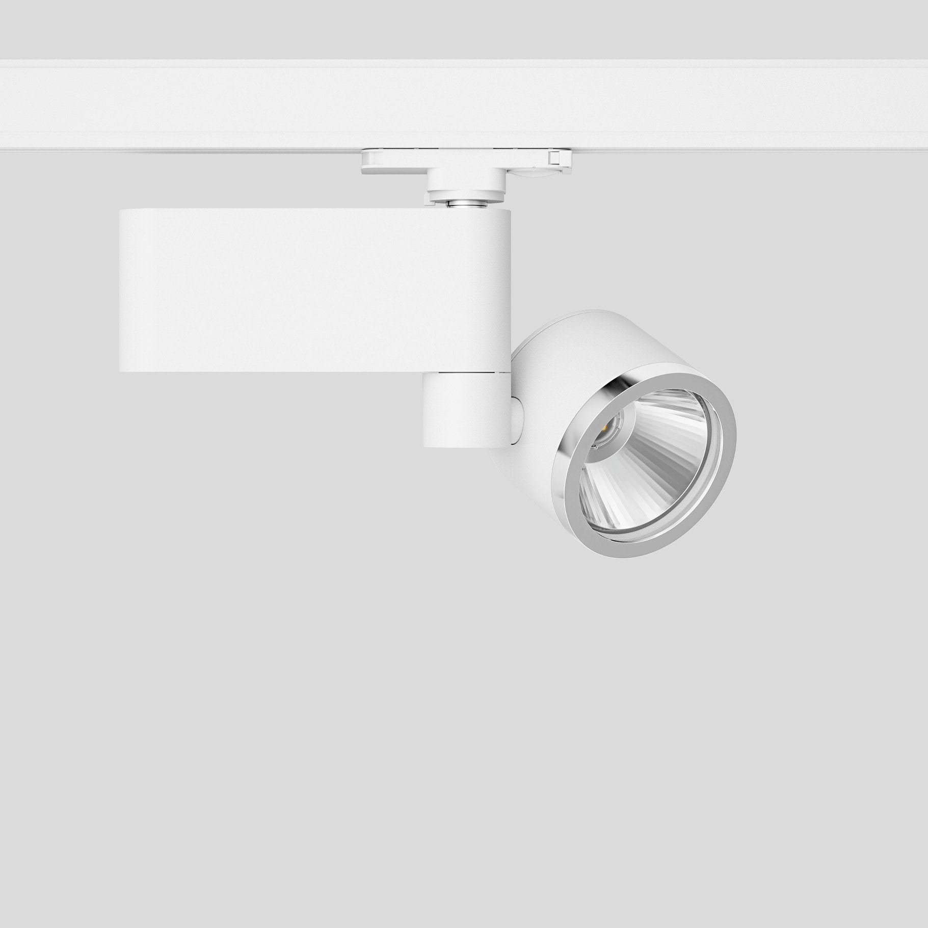 Bega - Projecteur sur rail conducteur, pour l?intérieur, Blanc satiné · RGBW