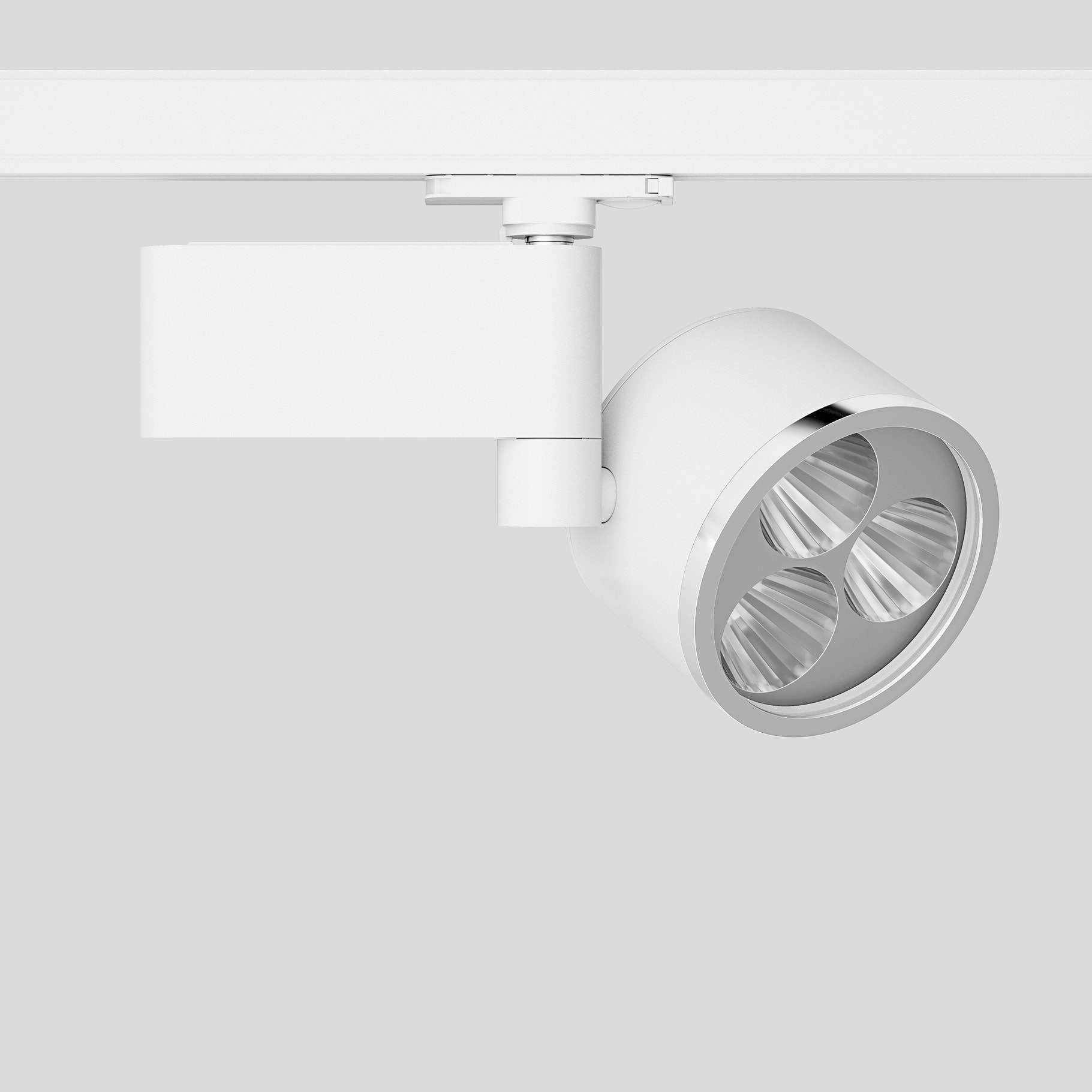 Bega - Projecteur sur rail conducteur, pour l?intérieur, Blanc satiné · RGBW