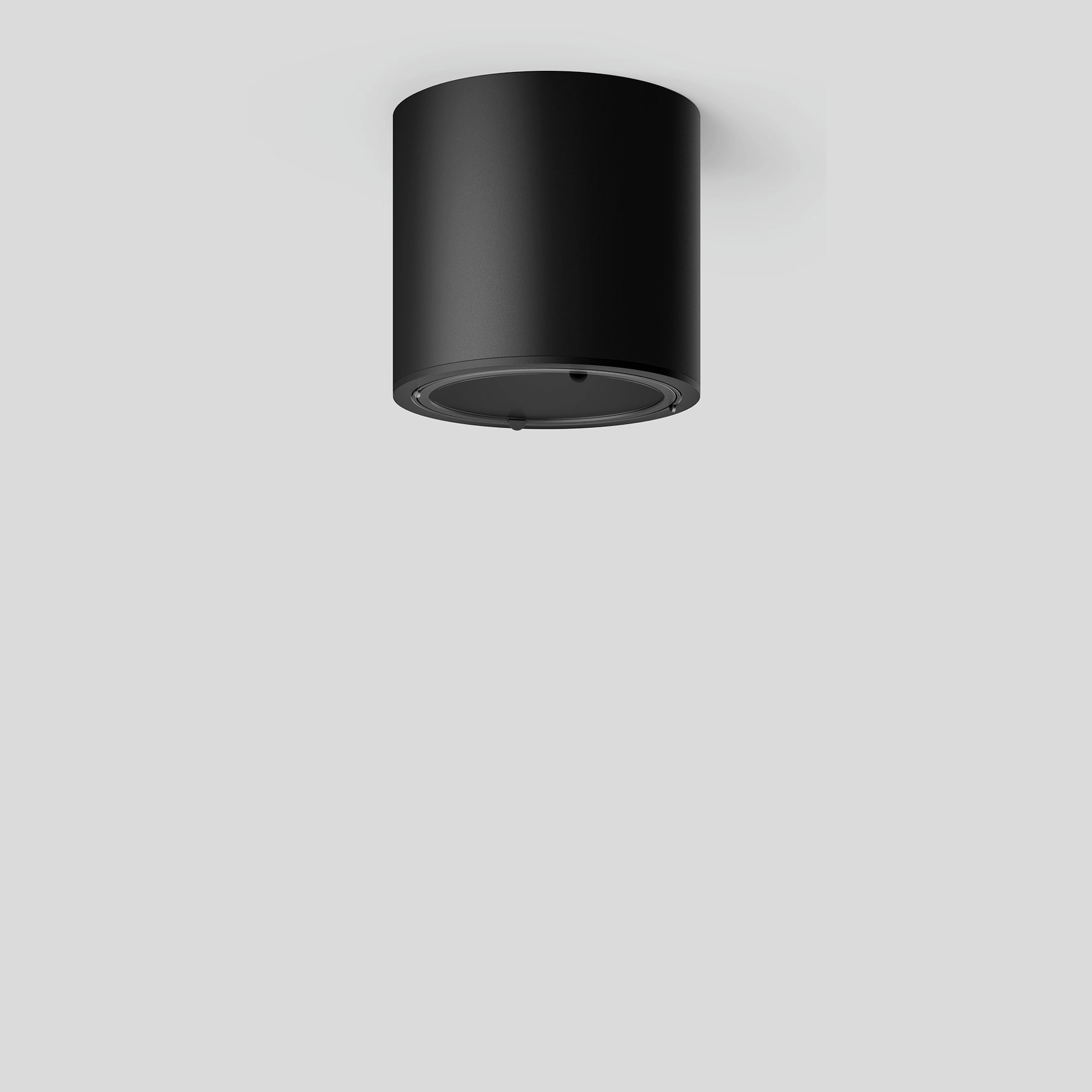 Bega - Plafonnier, pour l'intérieur, Noir satiné · 3000 K