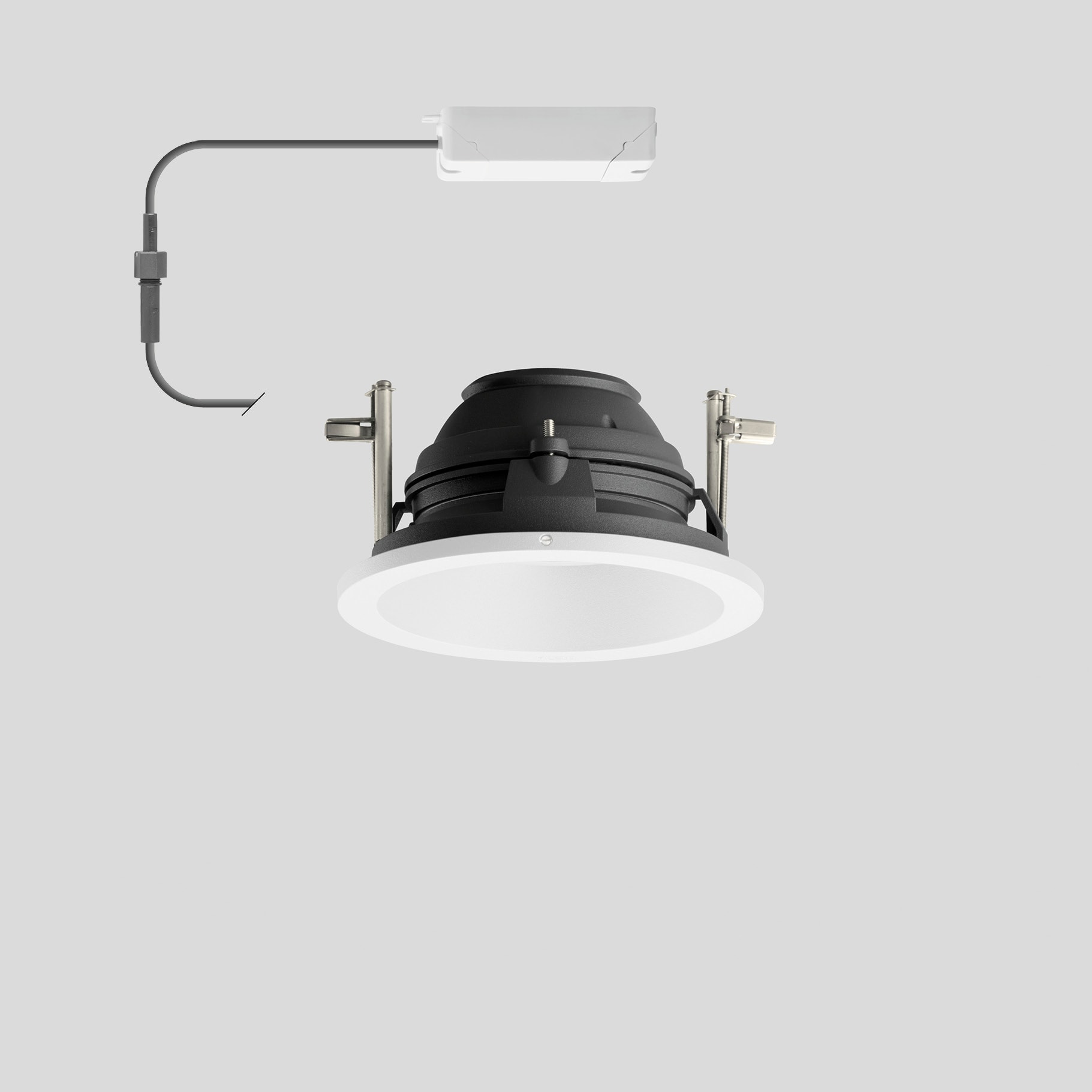 Bega - Plafonnier-spot encastré, pour l'intérieur, Blanc · 3000 K