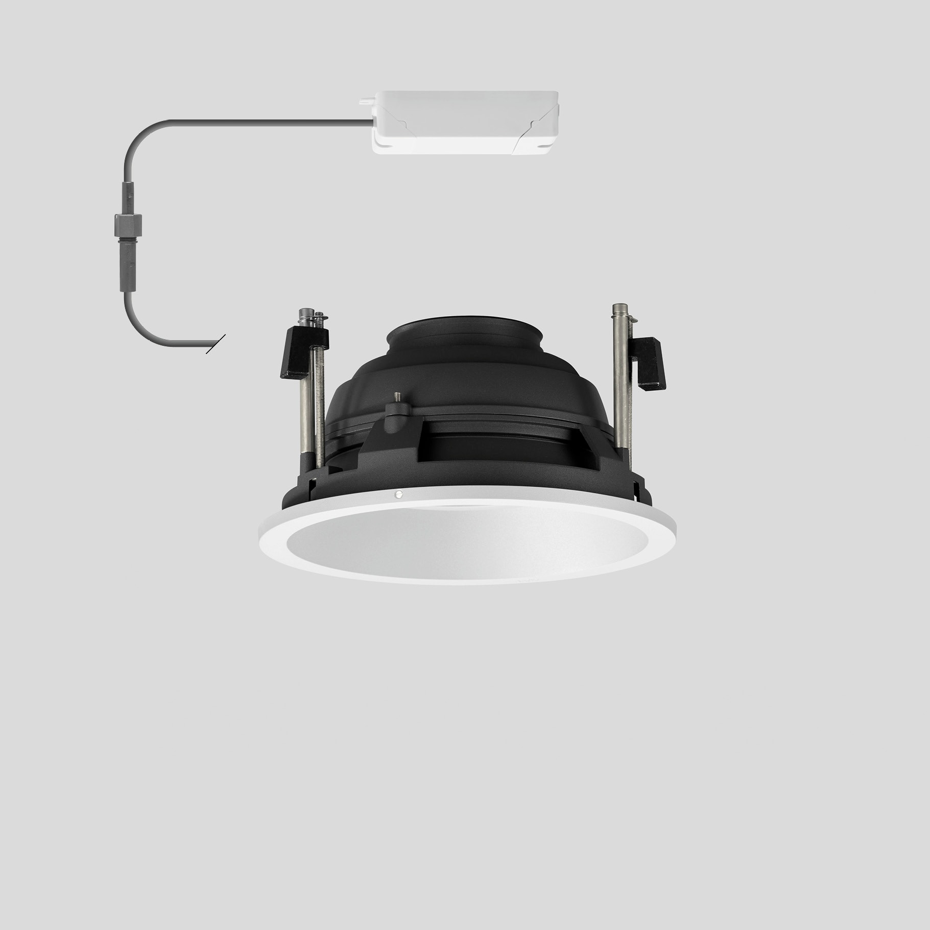 Bega - Plafonnier-spot encastré, pour l'intérieur, Blanc · 3000 K