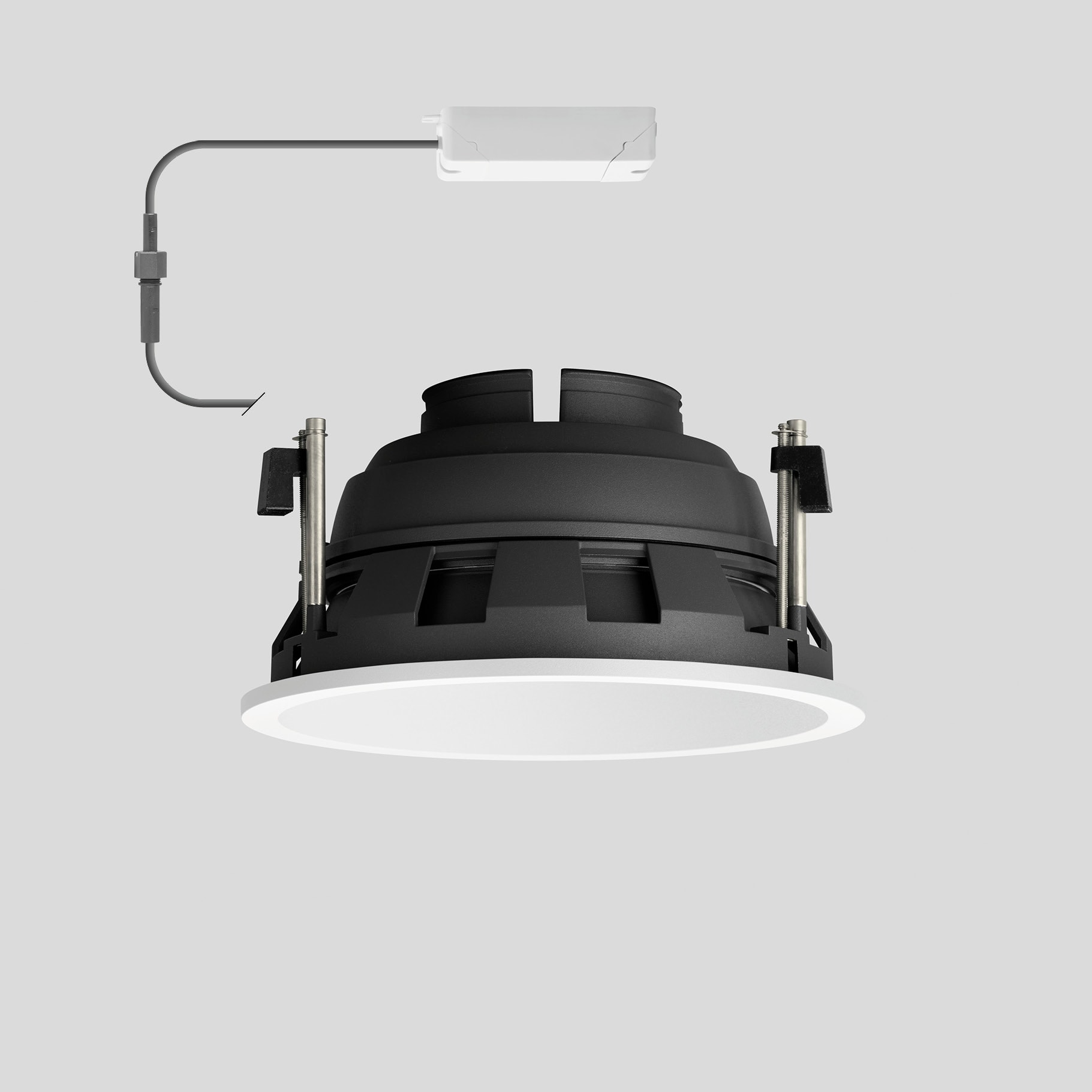 Bega - Plafonnier-spot encastré, pour l'intérieur, Blanc · 3000 K