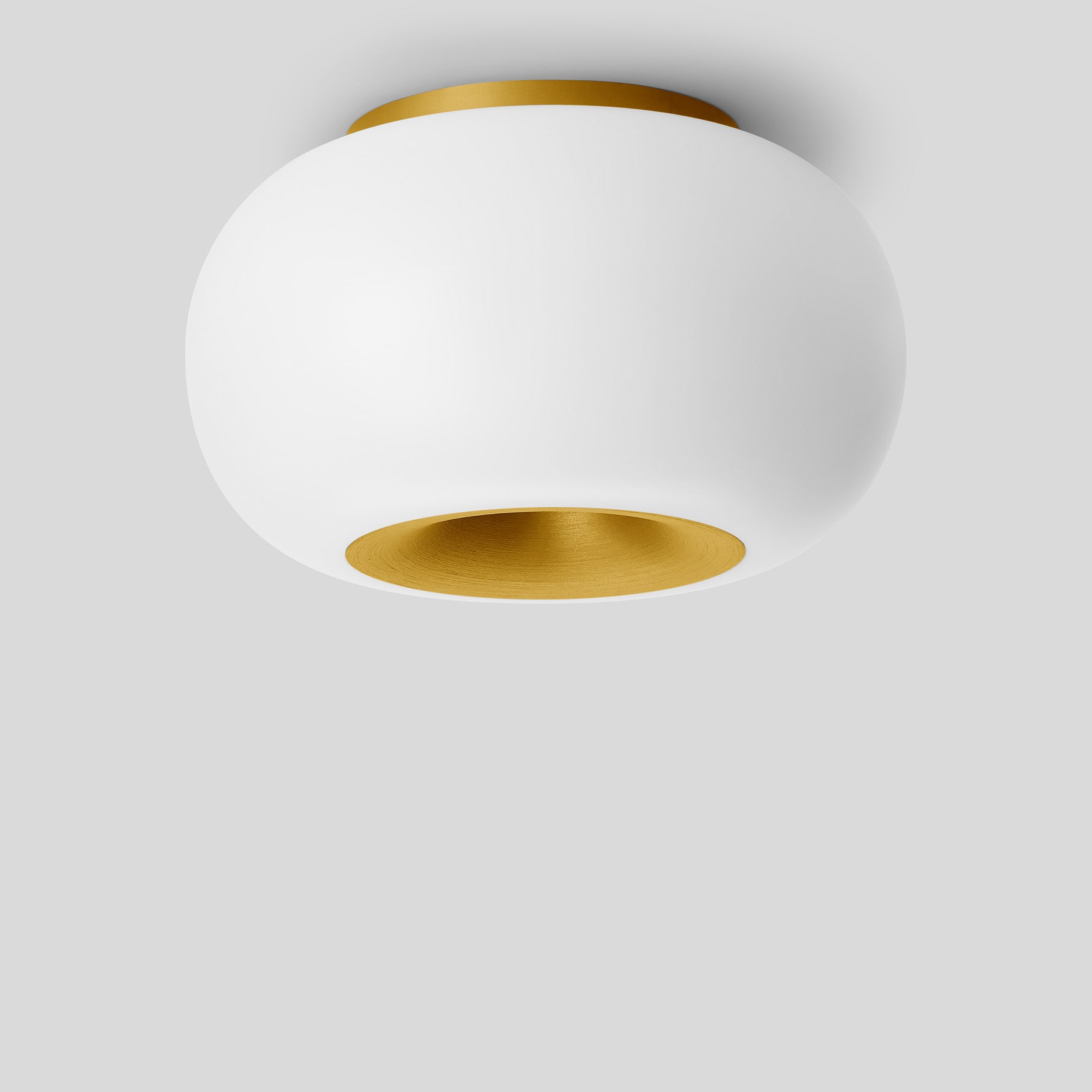 Bega - Plafonnier, pour l'intérieur, Laiton mat · 3000 K