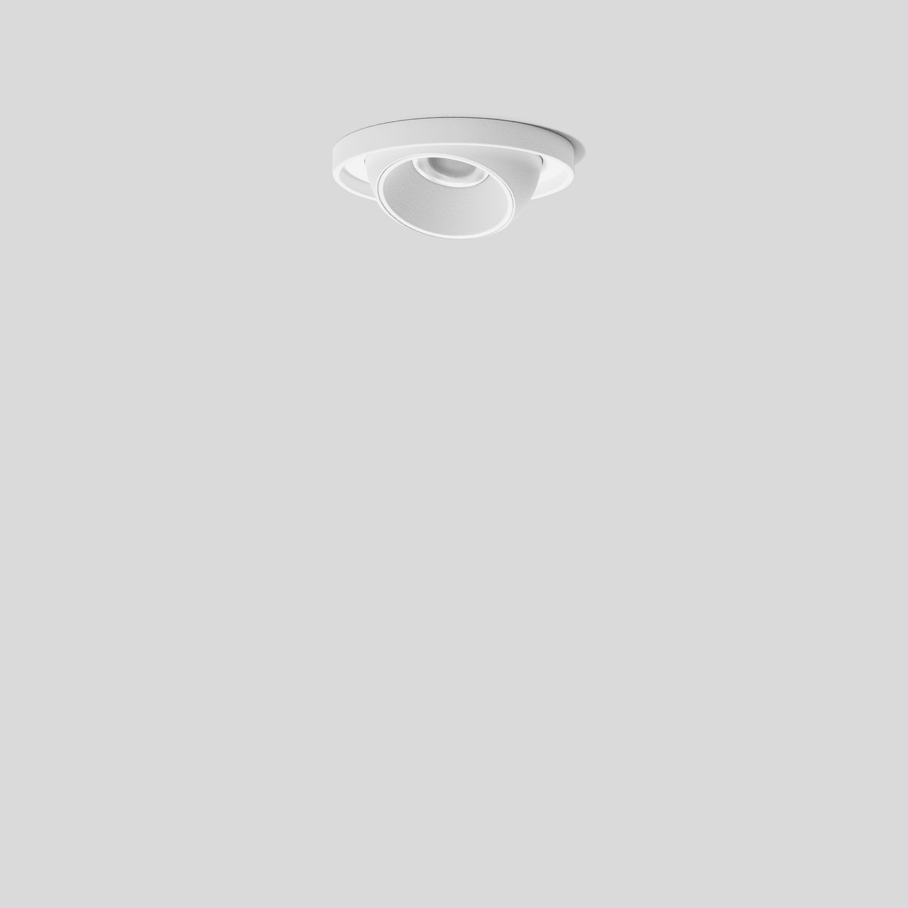Bega - Plafonnier à encastrer, pour l'intérieur, Blanc satiné · 3000 K