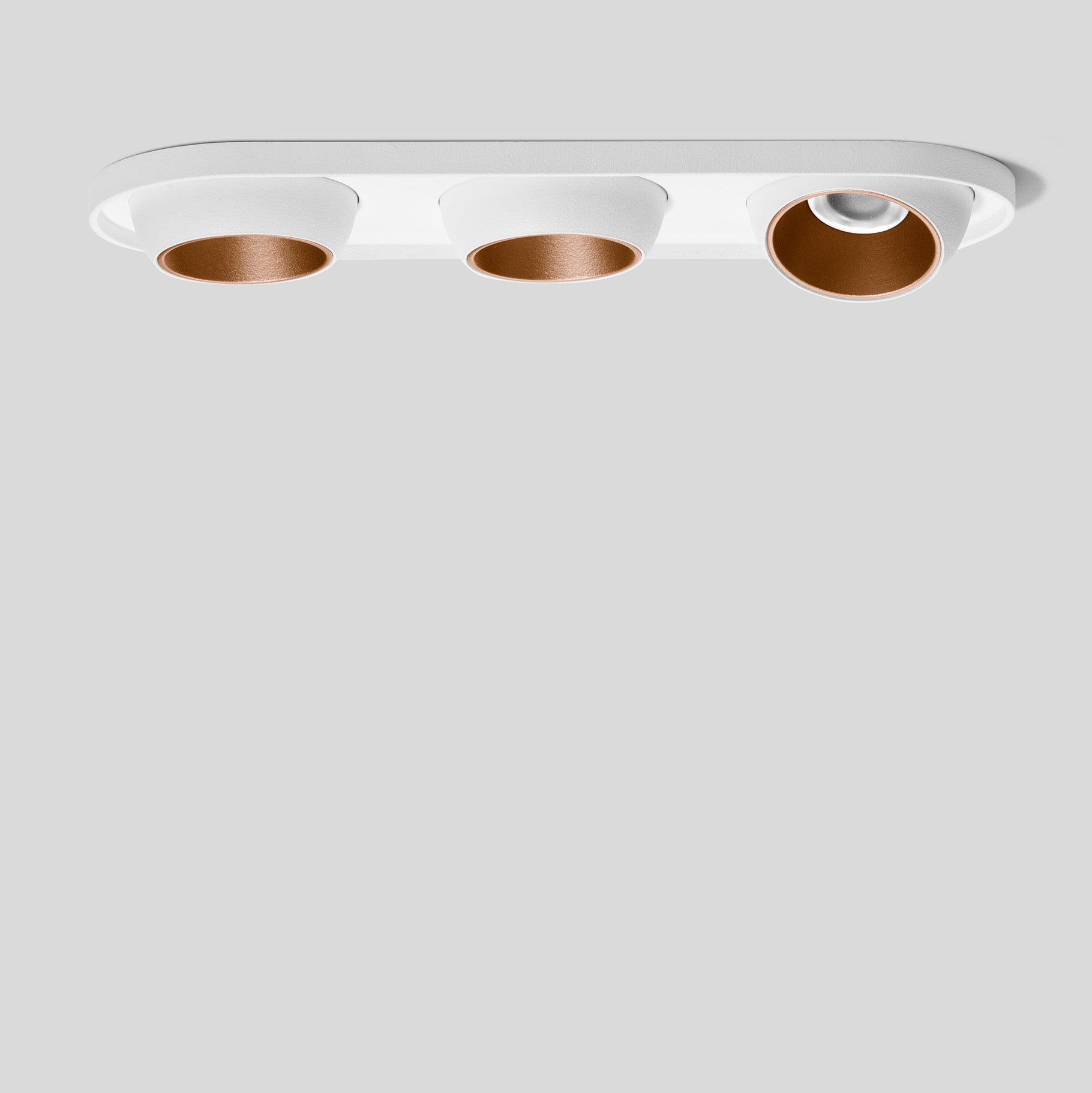 Bega - Plafonnier encastré, pour l'intérieur, Blanc satiné · 3000 K, diffusant