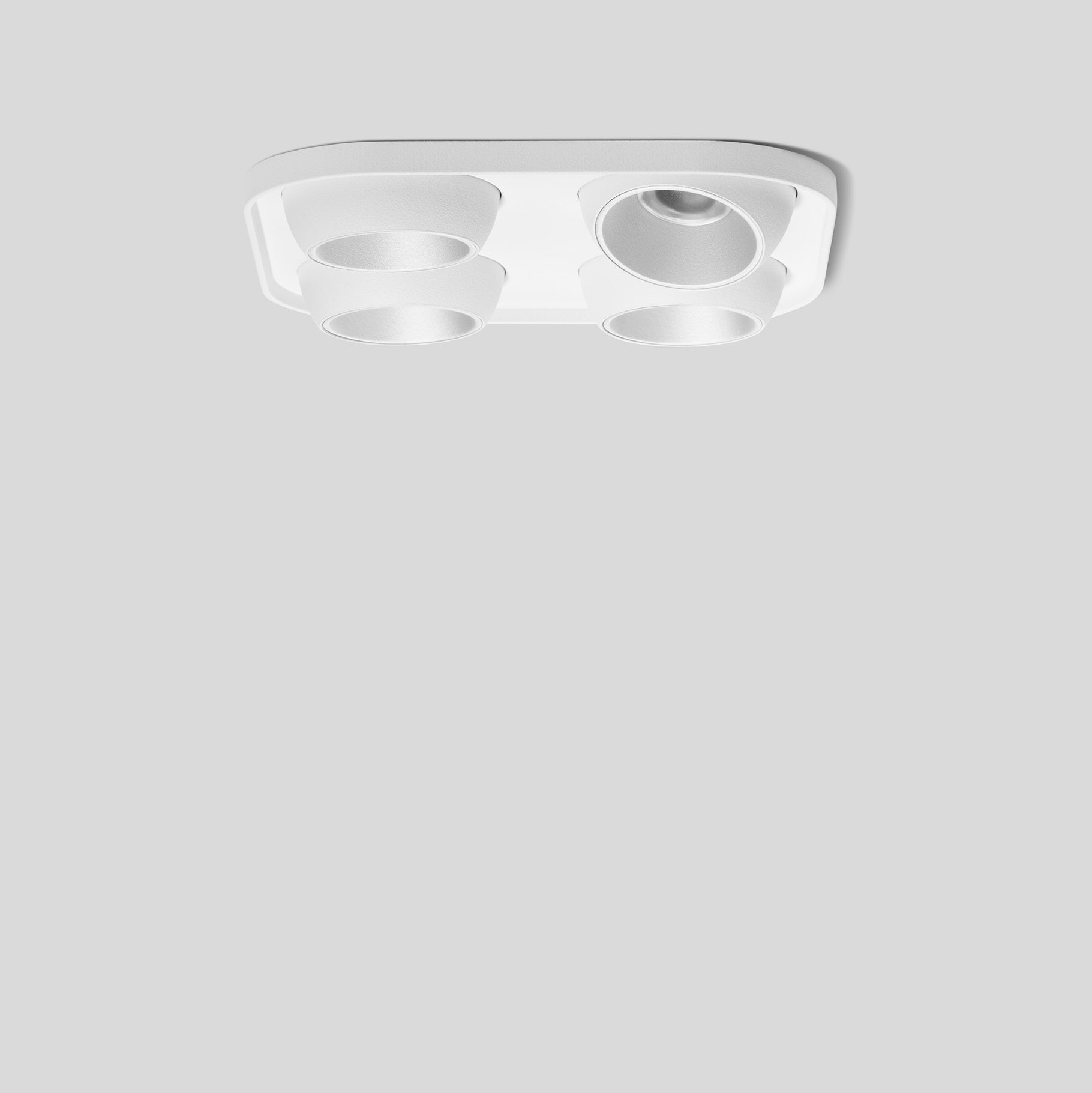 Bega - Plafonnier encastré, pour l'intérieur, Blanc satiné · 3000 K, diffusant