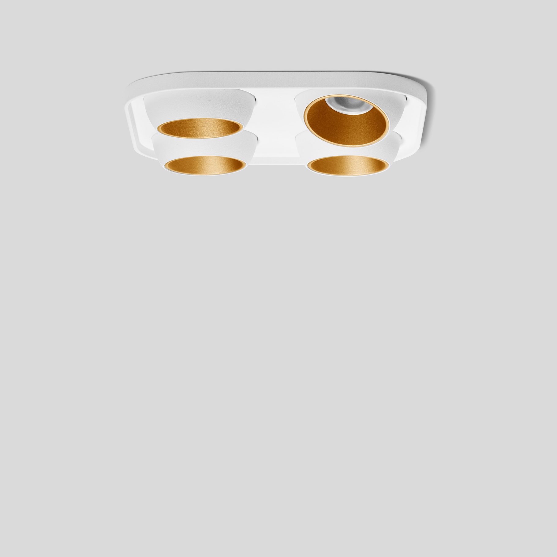 Bega - Plafonnier encastré, pour l'intérieur, Blanc satiné · 3000 K, diffusant