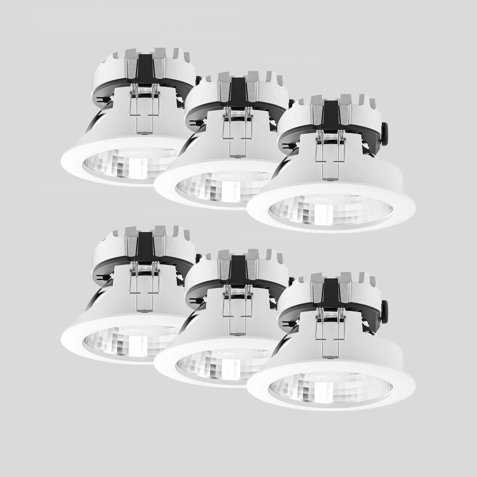 Bega - Plafonniers encastrés-spots, Blanc satiné · 2700 K