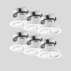 Bega - Plafonniers encastrés-spots, Blanc satiné · 2700 K