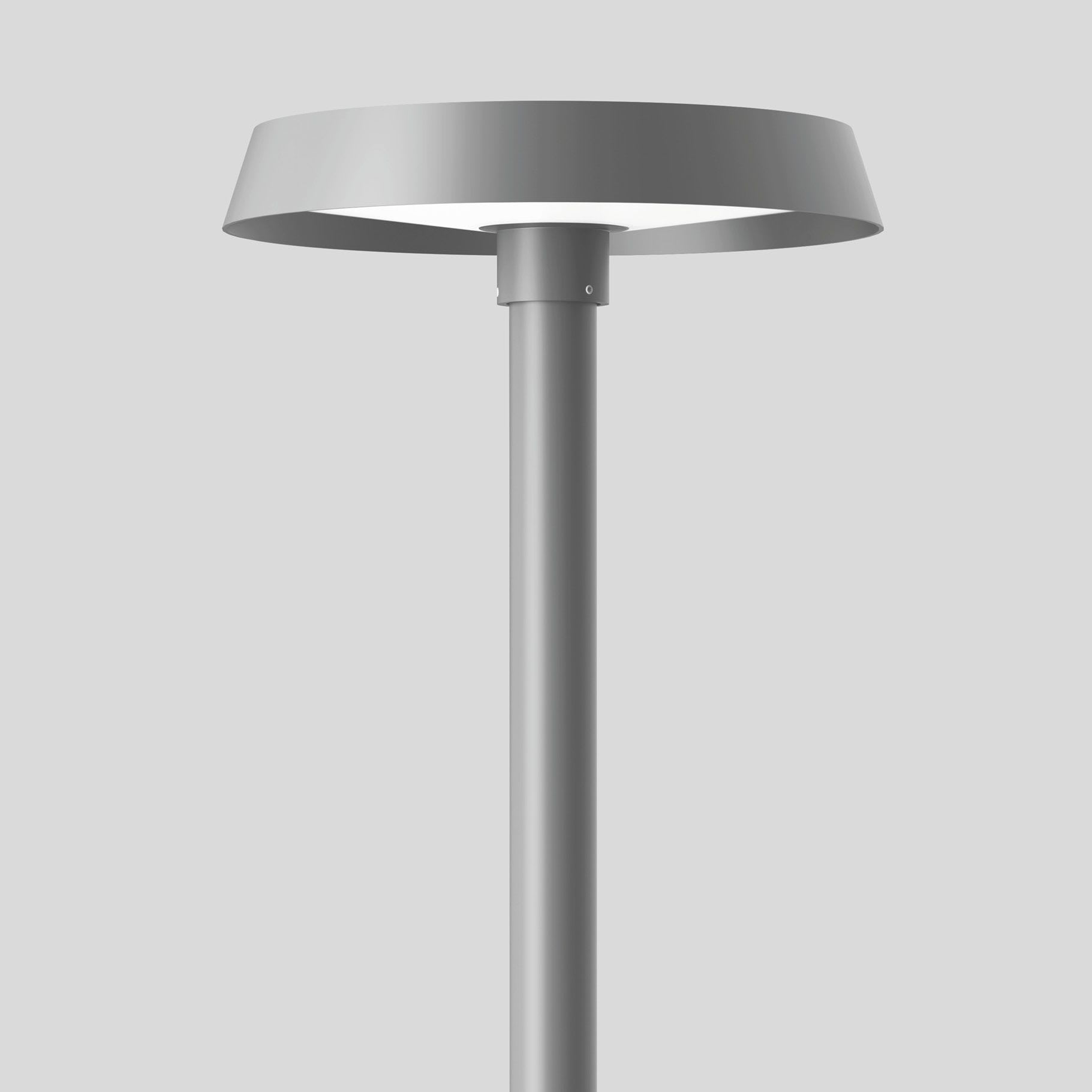 Bega - Luminaire tête de mât, Argent · 4000 K