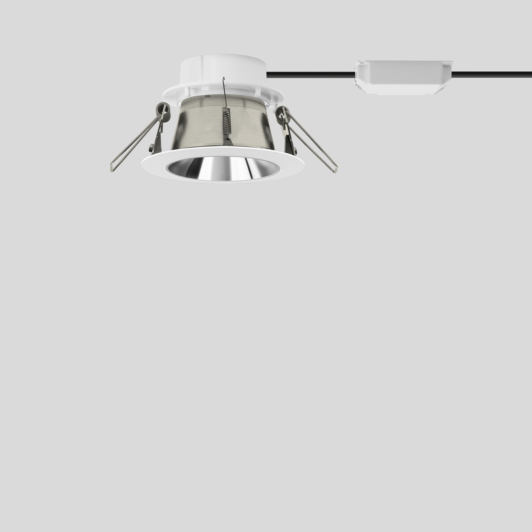 Bega - Plafonnier encastré, pour l'intérieur, Blanc satiné · 4000 K