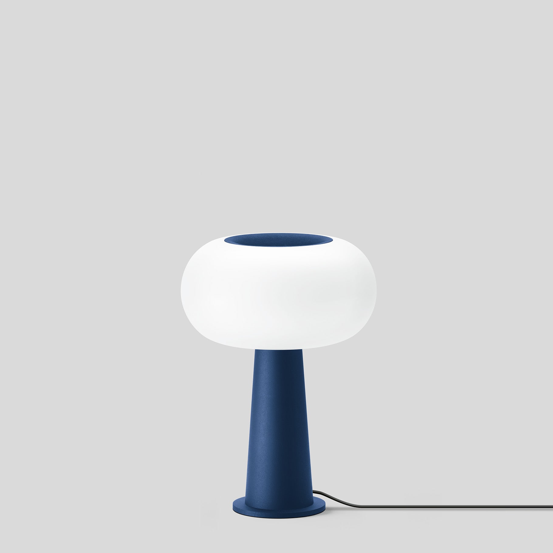 Bega - Lampe de table, pour l'intérieur, Bleu satiné