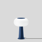 Bega - Lampe de table, pour l'intérieur, Bleu satiné · 3000 K