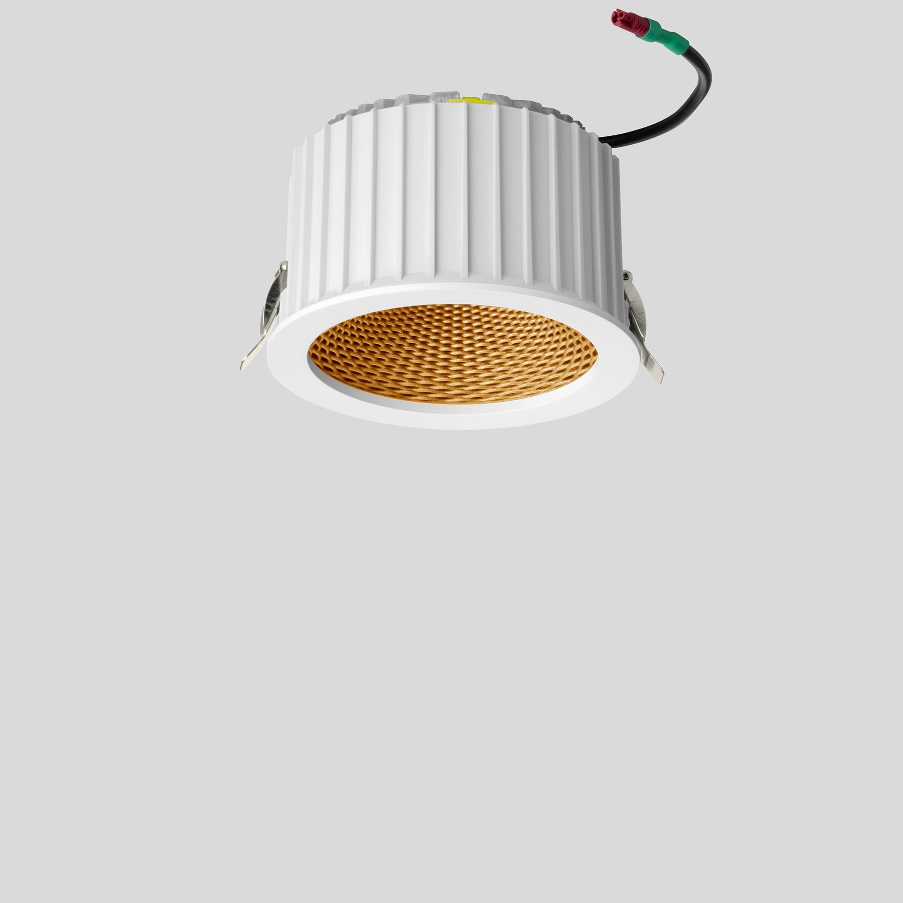 Bega - Plafonnier encastré, pour l'intérieur, Blanc satiné · 3000 K