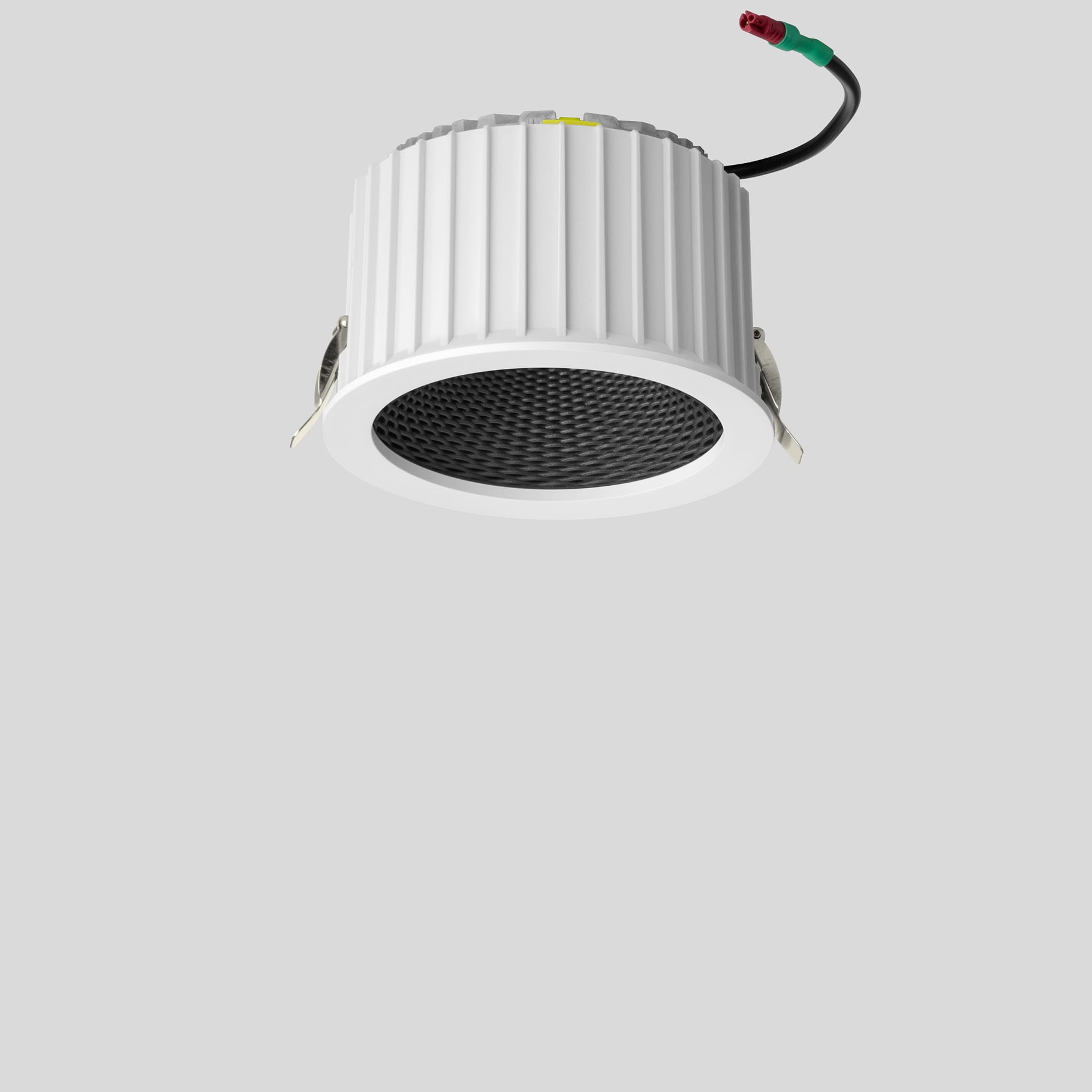 Bega - Plafonnier encastré, pour l'intérieur, Blanc satiné · 3000 K