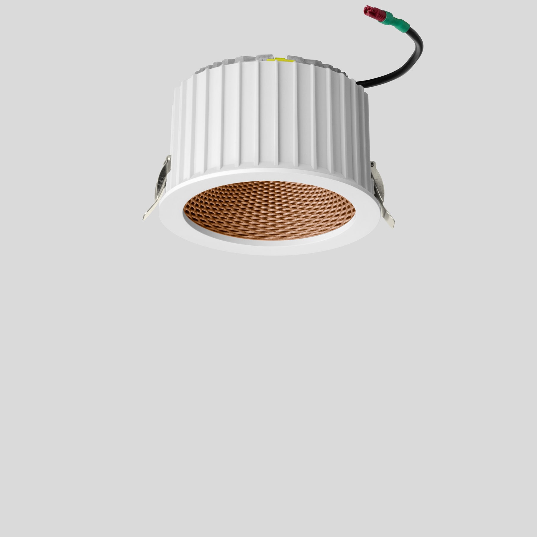 Bega - Plafonnier encastré, pour l'intérieur, Blanc satiné · 3000 K