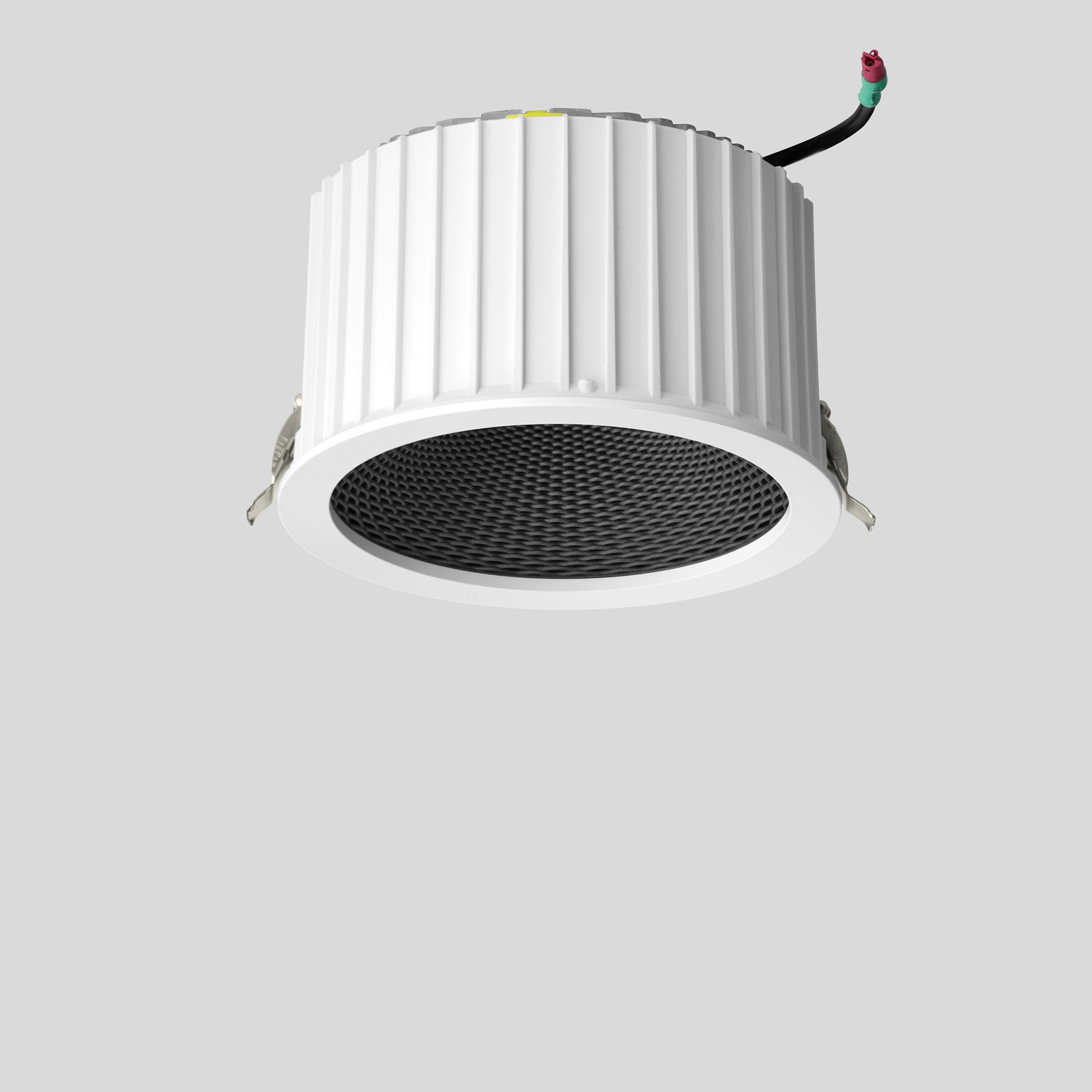 Bega - Plafonnier encastré, pour l'intérieur, Blanc satiné · 3000 K