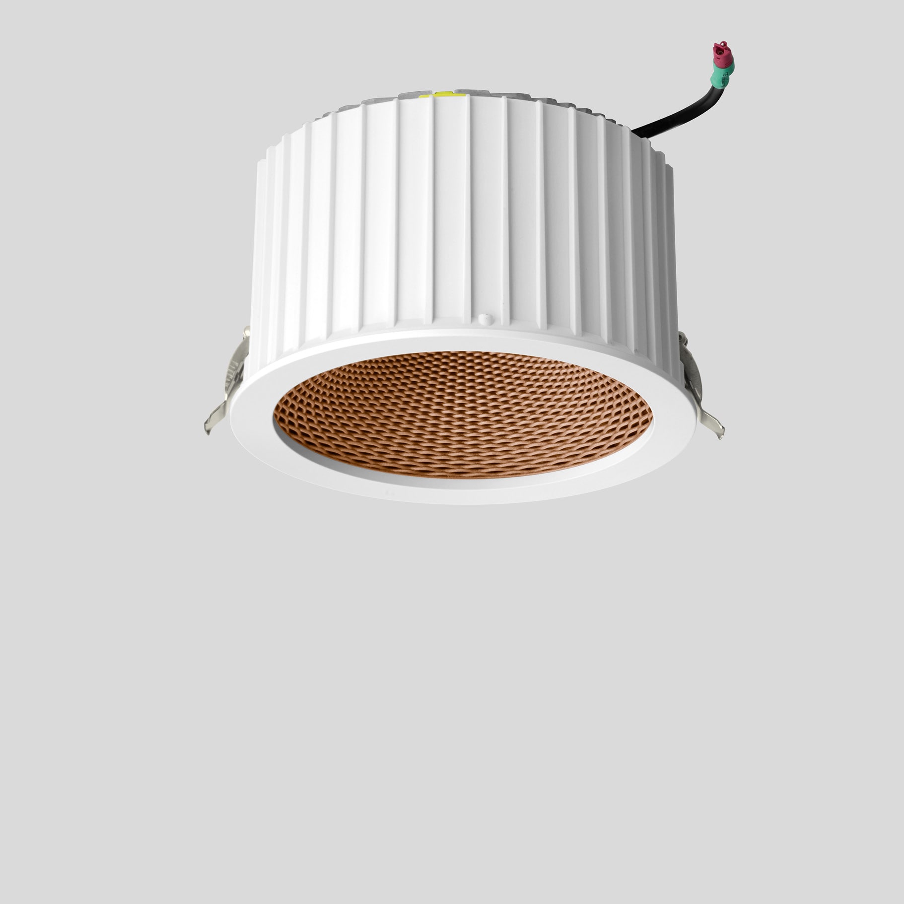 Bega - Plafonnier encastré, pour l'intérieur, Blanc satiné · 3000 K