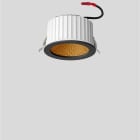 Bega - Plafonnier encastré, pour l'intérieur, Noir satiné · 3000 K