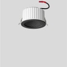 Bega - Plafonnier encastré, pour l'intérieur, Noir satiné · 3000 K